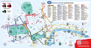 Cartina di bus turistico e hop on hop off bus tour di The Original Tour